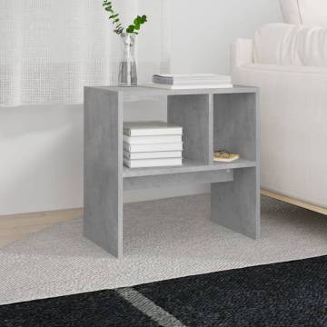 Modern Concrete Grey Side Table - 50x30x50 cm | Hipo Market