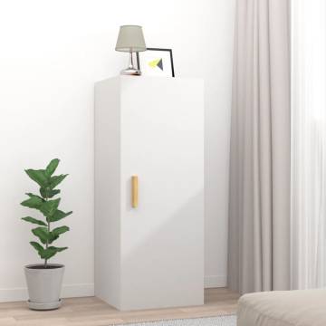 Wall Cabinet White 34.5x34x90 cm | Stylish Storage Solution