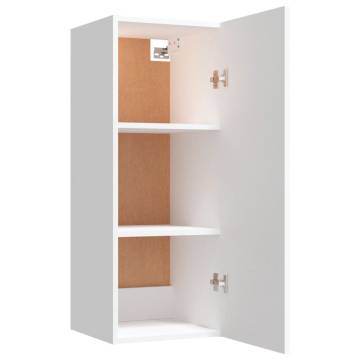 Wall Cabinet White 34.5x34x90 cm | Stylish Storage Solution