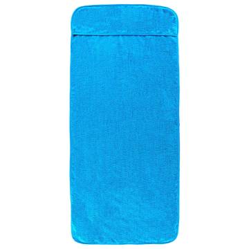 Turquoise Beach Towels 2 pcs - Soft & Quick Drying | Hipomarket