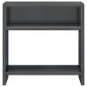 Stylish High Gloss Grey Bedside Cabinet | 40x30x40 cm