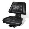 Comfortable Black Tractor Seat with Backrest | Hipo Market