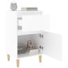 Elegant White Bedside Cabinet - 40x35x70 cm