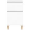 Elegant White Bedside Cabinet - 40x35x70 cm