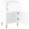 Elegant White Bedside Cabinet - 40x35x70 cm