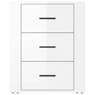 High Gloss White Bedside Cabinet | Stylish & Functional Design