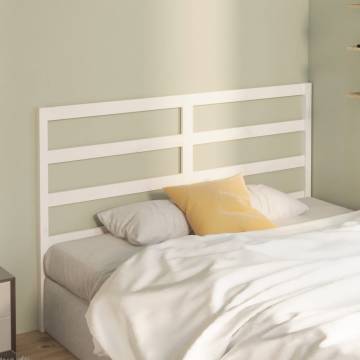 Stylish White Bed Headboard - Solid Pine Wood | HipoMarket