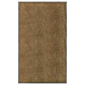 Washable Brown Doormat 90x150 cm - Durable & Stylish