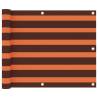 Balcony Screen Orange and Brown 75x600 cm Oxford Fabric Colour orange and brown Size 75 x 600 cm Quantity in Package 1 