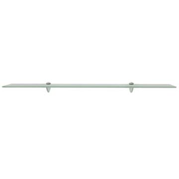 Stylish 100x10 cm Floating Glass Shelf | Hipomarket UK