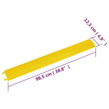 Cable Protector Ramps 4 pcs 98.5 cm - Durable Yellow Design