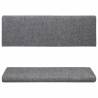 Light Grey Stair Mats - 10 pcs | Non-Slip & Washable | Hipomarket