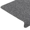 Light Grey Stair Mats - 10 pcs | Non-Slip & Washable | Hipomarket