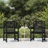 Garden Chairs 2 pcs Black 60x48x91 cm Solid Wood Pine Colour black pine Size 60 x 48 x 91 cm Quantity in Package 2 