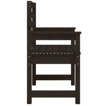 Garden Chairs 2 pcs Black - Solid Wood Pine | HipoMarket UK