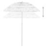 Hawaii Beach Umbrella White 180 cm - UV Protection