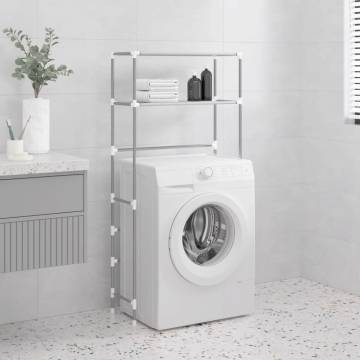 2-Tier Grey Storage Rack for Washing Machine - Hipomarket UK