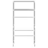 2-Tier Grey Storage Rack for Washing Machine - Hipomarket UK