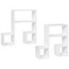 Stylish Music Note Wall Shelf - 2 pcs White | Hipomarket