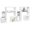 Stylish Music Note Wall Shelf - 2 pcs White | Hipomarket