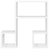 Stylish Music Note Wall Shelf - 2 pcs White | Hipomarket