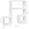 Stylish Music Note Wall Shelf - 2 pcs White | Hipomarket