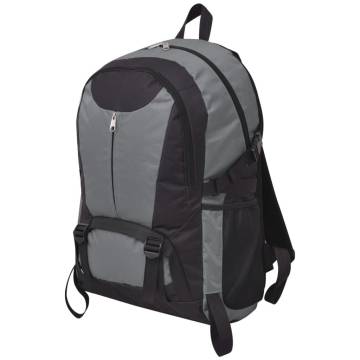 Hiking Backpack 40L Black and Grey - Durable & Comfortable