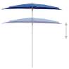 Garden Half Parasol with Pole 180x90 cm - Azure Blue