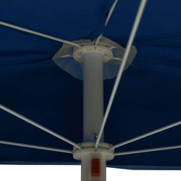 Garden Half Parasol with Pole 180x90 cm - Azure Blue