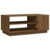 Brown Oak Coffee Table - Modern Engineered Wood Design | HipoMarket