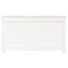 Storage Box White 80x40x45.5 cm | Solid Pinewood Organizer