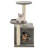 Cat Tree with Sisal Scratching Posts 60 cm Grey Colour grey Size 60 cm 
