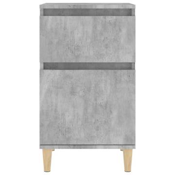 Elegant Concrete Grey Bedside Cabinets - 2 pcs | Hipo Market