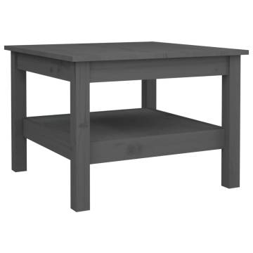 Stylish Grey Coffee Table - Solid Pine Wood | HipoMarket