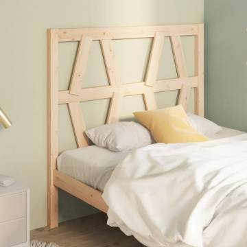 Stylish Solid Wood Pine Bed Headboard - 96x4x100 cm