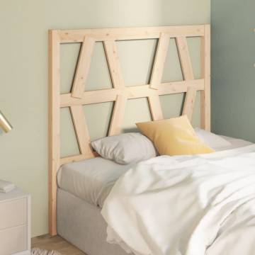 Stylish Solid Wood Pine Bed Headboard - 96x4x100 cm