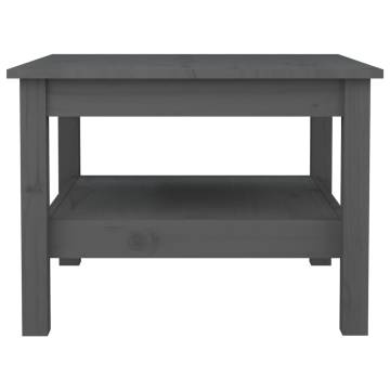 Stylish Grey Coffee Table - Solid Pine Wood | HipoMarket