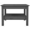 Stylish Grey Coffee Table - Solid Pine Wood | HipoMarket