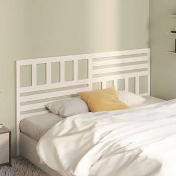 Stylish White Pine Bed Headboard | 206x4x100 cm