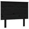 Black Solid Pine Bed Headboard - Stylish & Rustic Design