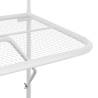 Stylish White Balcony Table 60x40 cm - Space Saving Design