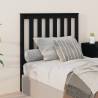 Bed Headboard Black 96x6x101 cm Solid Wood Pine Colour black Size 96 x 101 cm Quantity in Package 1 