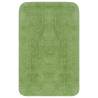 Luxurious Green Bathroom Mat Set - 2 Pieces Fabric