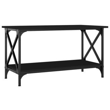 Elegant Black Coffee Table - 80x45x45 cm | Hipomarket