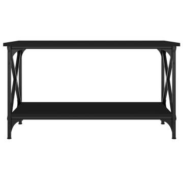 Elegant Black Coffee Table - 80x45x45 cm | Hipomarket