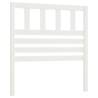 Stylish White Bed Headboard - Solid Pine Wood 96x4x100 cm