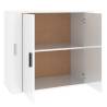 High Gloss White Sideboard - 80x33x70 cm | Hipomarket UK