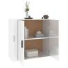 High Gloss White Sideboard - 80x33x70 cm | Hipomarket UK