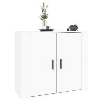 High Gloss White Sideboard - 80x33x70 cm | Hipomarket UK