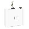 High Gloss White Sideboard - 80x33x70 cm | Hipomarket UK